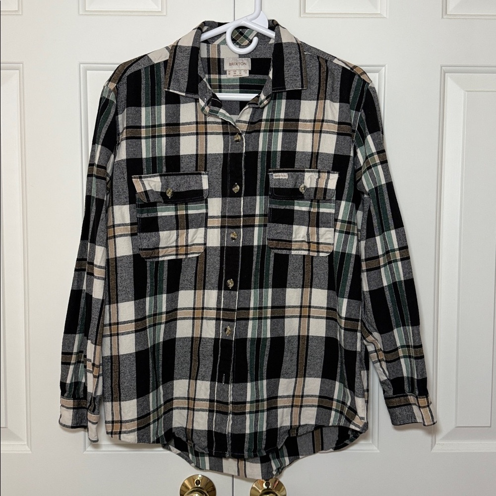 BRIXTON WOMENS Plaid Button-Up Shirt